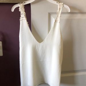 crochet strap tank top NWT
